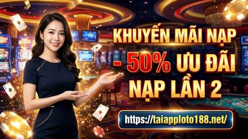 KHUYẾN MÃI NẠP LẦN 2 – BÙNG NỔ ƯU ĐÃI 50%, CƠ HỘI NHẬN THƯỞNG HẤP DẪN